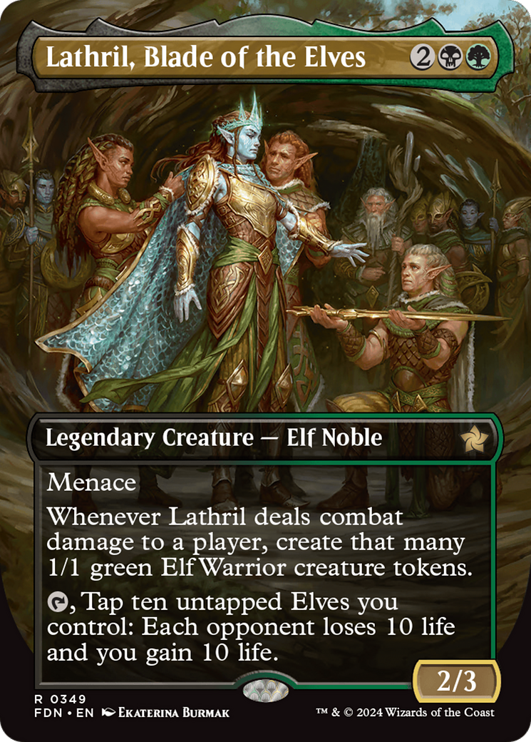 Image of Lathril, Blade of the Elves (Borderless) [Foundations]
