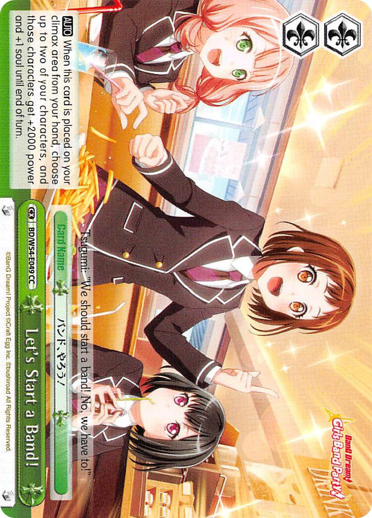 Image of Let's Start a Band! (BD/W54-E049 CC) [BanG Dream! Girls Band Party!]
