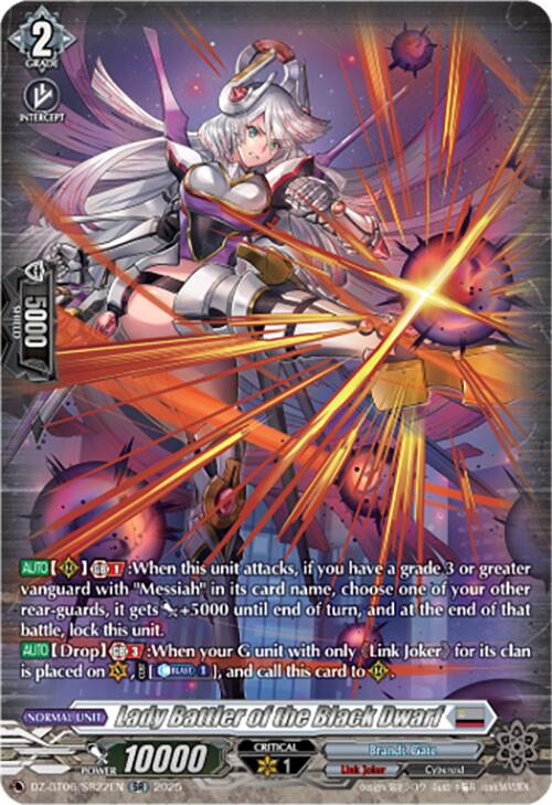 Image of Lady Battler of the Black Dwarf (DZ-BT06/SR22EN) [Generation Dragenesis]
