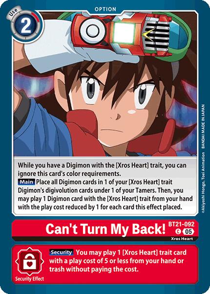 Image of Can't Turn My Back! [BT21-092] [World Convergence]