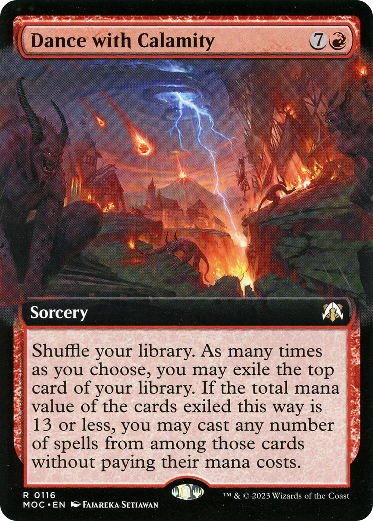 Image of Dance with Calamity (Extended Art) [March of the Machine Commander]