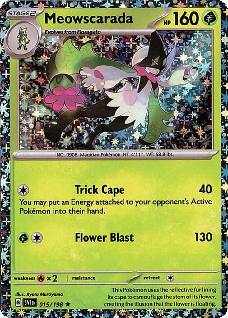 Image of Meowscarada (015/198) (Sparkle Holo) [Miscellaneous Cards]