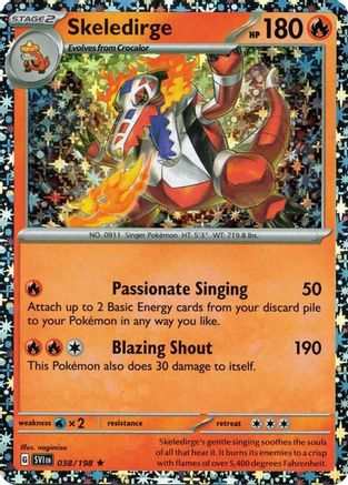Image of Skeledirge 038/198  - Holofoil Miscellaneous Cards & Products - Rare