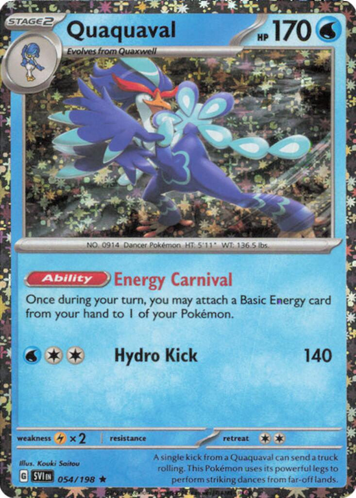 Image of Quaquaval (054/198) (Sparkle Holo) [Miscellaneous Cards]