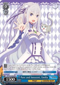 Image of Pure and Innocent, Emilia (RZ/S55-E056 RR) [Re:ZERO Vol.2]