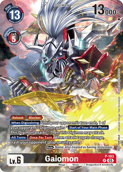 Image of Gaiomon [P-183] (BT-21: Illustration Celebration Pack) [World Convergence]