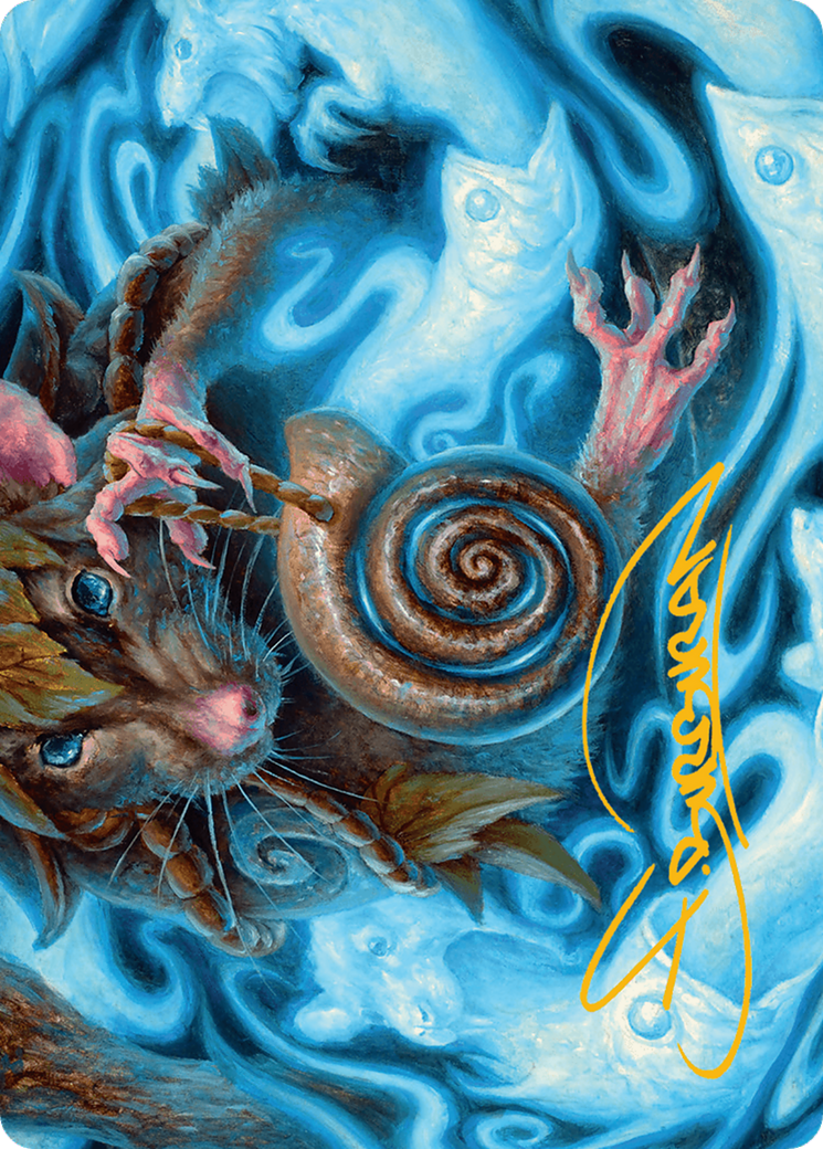Image of Mind Spiral Art Card (Gold-Stamped Signature) [Bloomburrow Art Series]