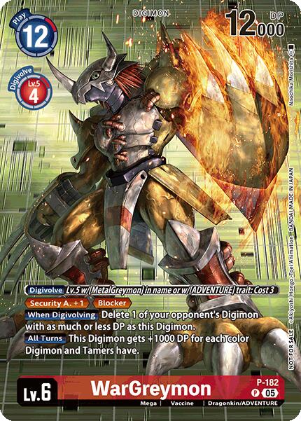 Image of WarGreymon [P-182] (BT-21: Illustration Celebration Pack) [World Convergence]