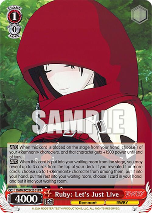 Image of Ruby: Let's Just Live [Bushiroad Event Cards]
