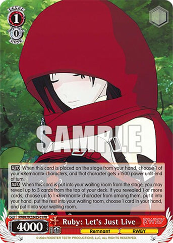 Ruby: Let's Just Live [Bushiroad Event Cards]