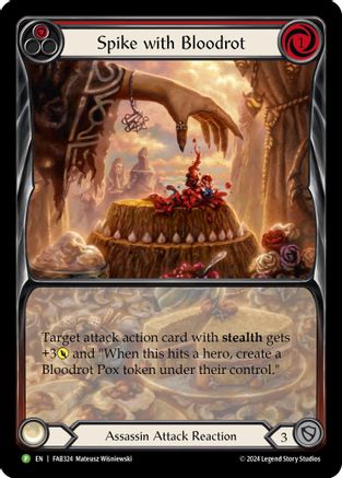 Image of Spike with Bloodrot [FAB324] (Promo)  Rainbow Foil