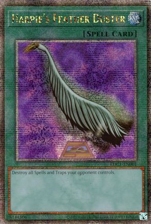 Image of Harpie's Feather Duster (Alternate Art) [EDC1-EN001] Quarter Century Secret Rare