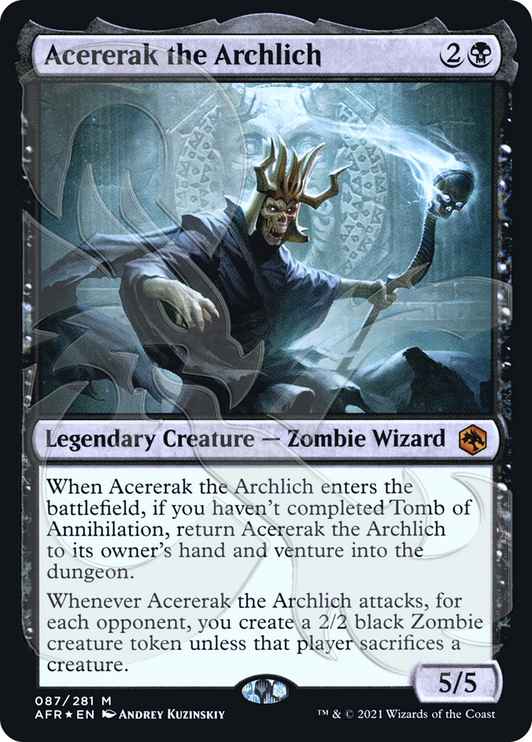 Image of Acererak the Archlich (Ampersand Promo) [Dungeons & Dragons: Adventures in the Forgotten Realms Promos]