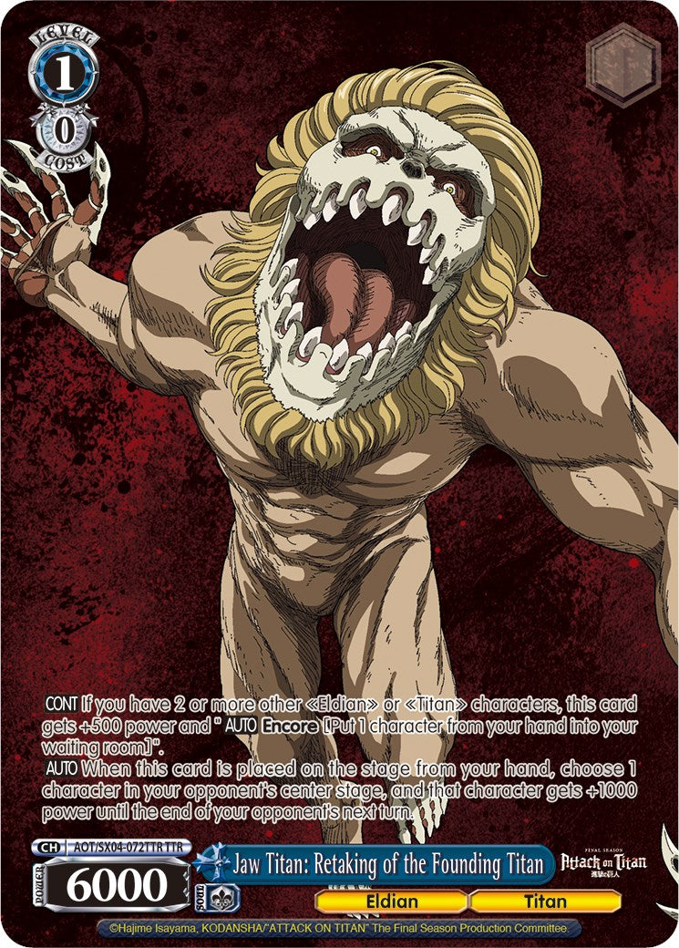 Image of Jaw Titan: Retaking of the Founding Titan (Foil) [Attack On Titan: Final Season]