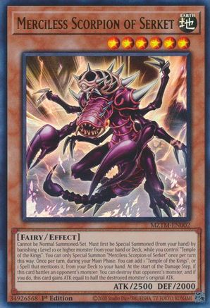 Image of Merciless Scorpion of Serket [MZTM-EN002] Ultra Rare