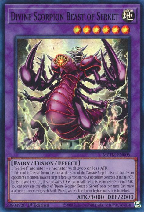 Image of Divine Scorpion Beast of Serket [MZTM-EN005] Super Rare