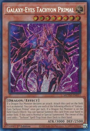 Image of Galaxy-Eyes Tachyon Primal [MZTM-EN011] Secret Rare