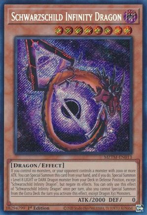 Image of Schwarzschild Infinity Dragon [MZTM-EN013] Secret Rare