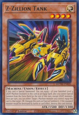 Image of Z-Zillion Tank [MZTM-EN020] Rare