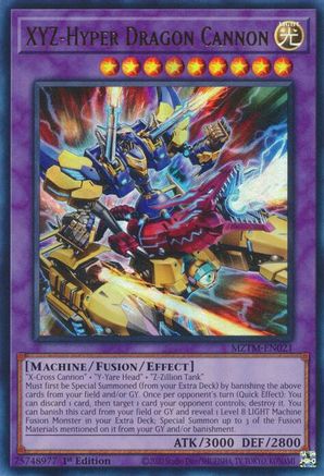 Image of XYZ-Hyper Dragon Cannon [MZTM-EN021] Ultra Rare