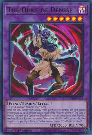 Image of The Duke of Demise [MZTM-EN033] Ultra Rare