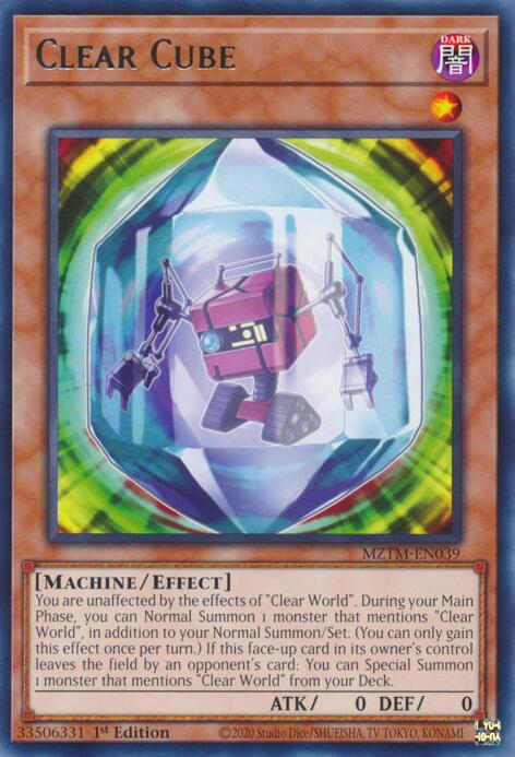 Image of Clear Cube [MZTM-EN039] Rare