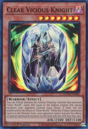 Image of Clear Vicious Knight [MZTM-EN040] Super Rare