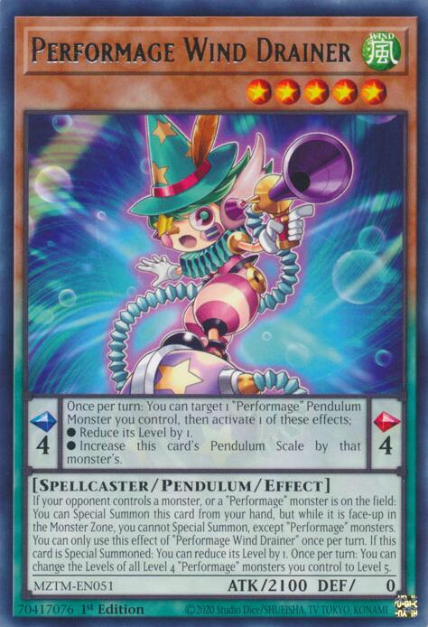 Image of Performage Wind Drainer [MZTM-EN051] Rare