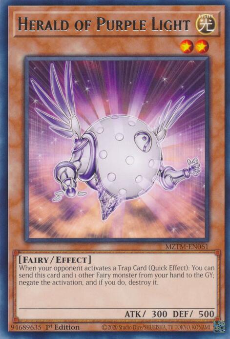 Image of Herald of Purple Light [MZTM-EN061] Rare