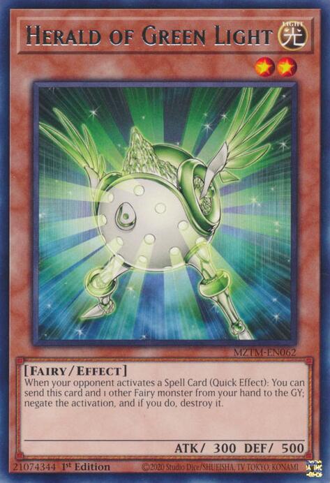 Image of Herald of Green Light [MZTM-EN062] Rare