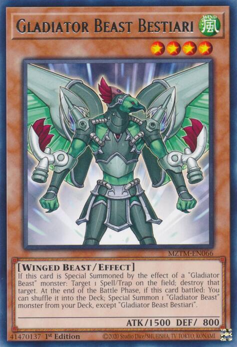 Image of Gladiator Beast Bestiari [MZTM-EN066] Rare
