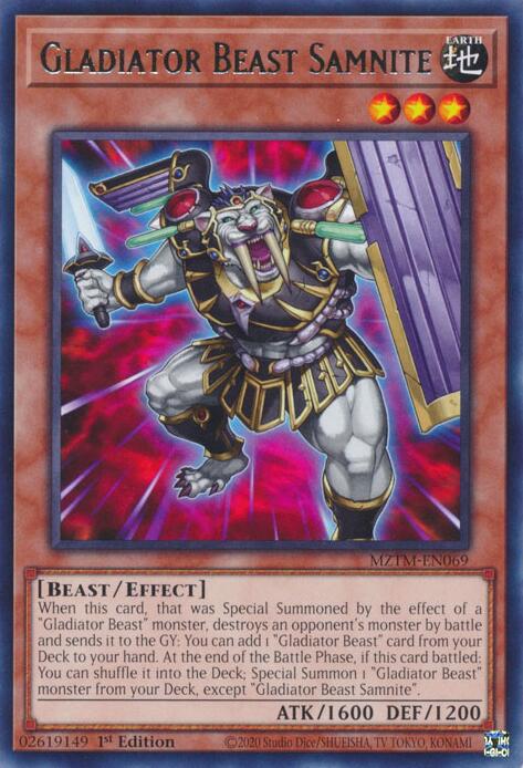 Image of Gladiator Beast Samnite [MZTM-EN069] Rare