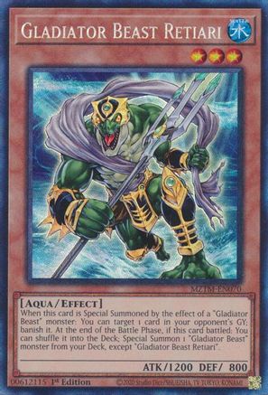 Image of Gladiator Beast Retiari (Collector's Rare) [MZTM-EN070] Collector's Rare