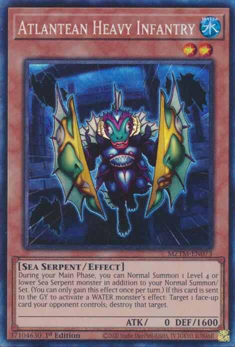 Image of Atlantean Heavy Infantry (Collector's Rare) [MZTM-EN073] Collector's Rare