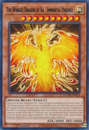 Image of The Winged Dragon of Ra - Immortal Phoenix [MZTM-EN074] Rare
