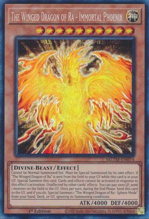 Image of The Winged Dragon of Ra - Immortal Phoenix (Collector's Rare) [MZTM-EN074] Collector's Rare