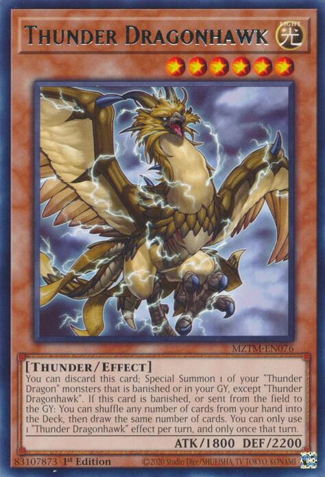 Image of Thunder Dragonhawk [MZTM-EN076] Rare