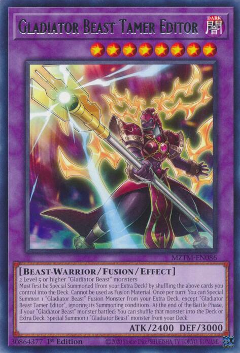 Image of Gladiator Beast Tamer Editor [MZTM-EN086] Rare