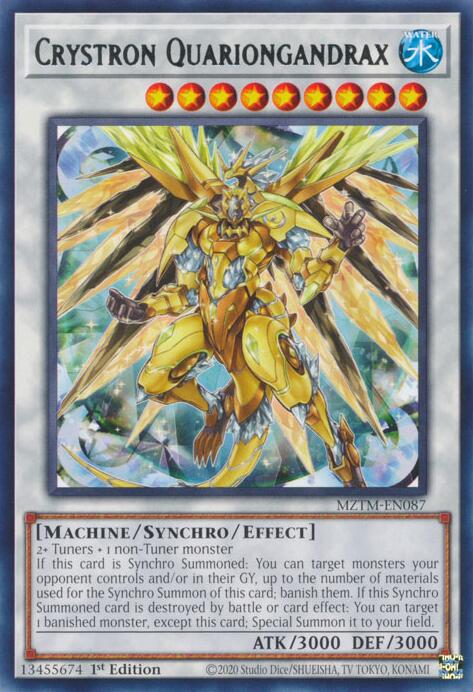 Image of Crystron Quariongandrax [MZTM-EN087] Rare