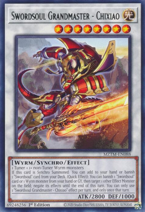 Image of Swordsoul Grandmaster - Chixiao [MZTM-EN088] Rare
