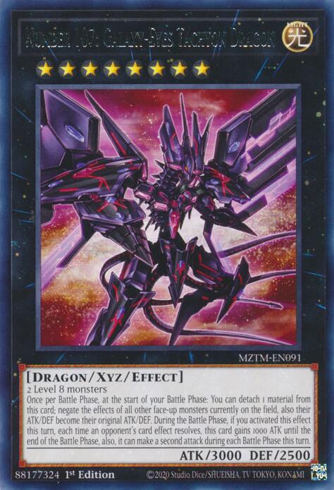 Image of Number 107: Galaxy-Eyes Tachyon Dragon [MZTM-EN091] Rare