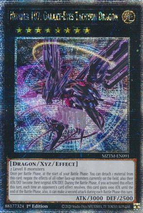 Image of Number 107: Galaxy-Eyes Tachyon Dragon (Quarter Century Secret Rare) [MZTM-EN091] Quarter Century Secret Rare