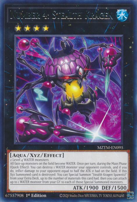 Image of Number 4: Stealth Kragen [MZTM-EN095] Rare