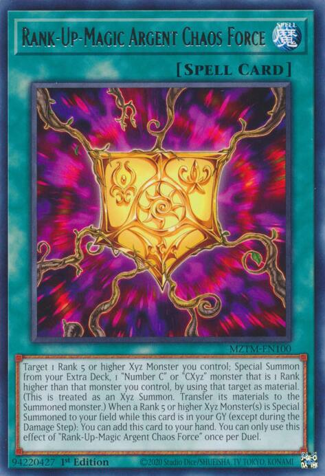 Image of Rank-Up-Magic Argent Chaos Force [MZTM-EN100] Rare