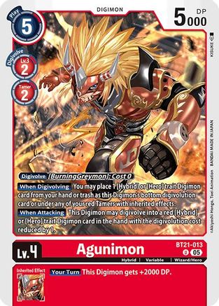 Image of Agunimon [BT21-013] [World Convergence]