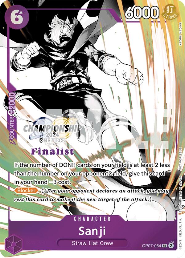 Image of Sanji (Championship 2024 Card Set Vol. 2) [Finalist] [One Piece Promotion Cards]