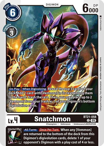 Image of Snatchmon [BT21-058] [World Convergence]