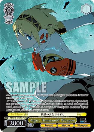 Image of Aigis: Humanoid Weapon (OFR) (P3/SE46-E06PERPER) [Persona 3 Reload Premium Booster]