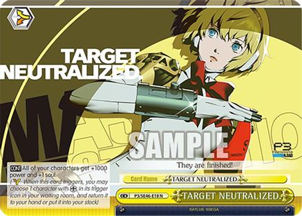 Image of TARGET NEUTRALIZED. (P3/SE46-E18N) [Persona 3 Reload Premium Booster]