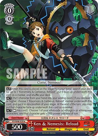 Image of Ken & Nemesis: Reload (P3/SE46-E20N) [Persona 3 Reload Premium Booster]